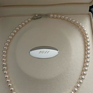 2011 authentic  Mikimoto 7-8 mm pearls .